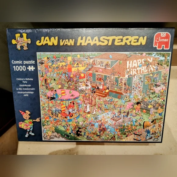 NWT Jan Van Haasteren Birthday Party Comic Puzzle, 1000 Pieces, 12+ - Picture 1 of 9
